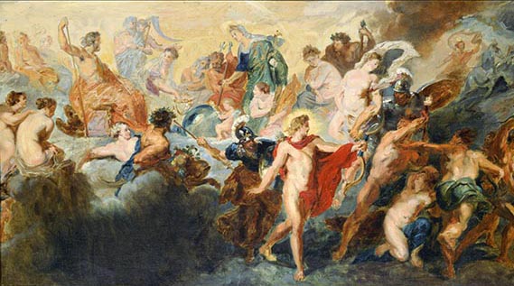 COPY AFTER "THE COUNCIL OF THE GODS" BY PETER PAUL RUBENS